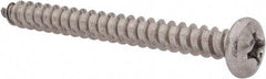 Value Collection - #14 Pan Head Phillips Sheet Metal Screw - Stainless Steel, 2-1/2" Length Under Head, Grade 18-8 - USA Tool & Supply