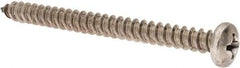 Value Collection - #14 Pan Head Phillips Sheet Metal Screw - Stainless Steel, 3" Length Under Head, Grade 18-8 - USA Tool & Supply