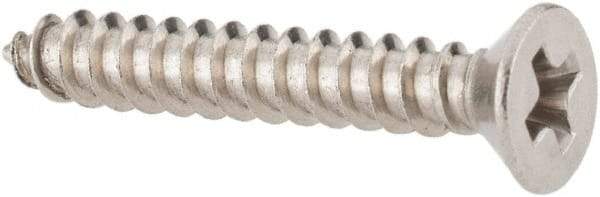 Value Collection - #4 Flat Head Phillips Sheet Metal Screw - Stainless Steel, 3/4" OAL, Grade 18-8 - USA Tool & Supply