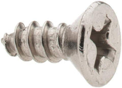 Value Collection - #6 Flat Head Phillips Sheet Metal Screw - Stainless Steel, 3/8" OAL, Grade 18-8 - USA Tool & Supply