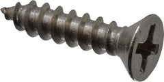 Value Collection - #6 Flat Head Phillips Sheet Metal Screw - Stainless Steel, 5/8" OAL, Grade 18-8 - USA Tool & Supply