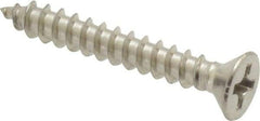Value Collection - #6 Flat Head Phillips Sheet Metal Screw - Stainless Steel, 1" OAL, Grade 18-8 - USA Tool & Supply