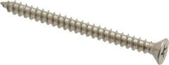 Value Collection - #8 Flat Head Phillips Sheet Metal Screw - Stainless Steel, 2" OAL, Grade 18-8 - USA Tool & Supply