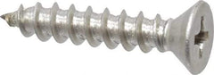Value Collection - #10 Flat Head Phillips Sheet Metal Screw - Stainless Steel, 1" OAL, Grade 18-8 - USA Tool & Supply