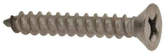 Value Collection - #12 Flat Head Phillips Sheet Metal Screw - Stainless Steel, 1-1/2" OAL, Grade 18-8 - USA Tool & Supply
