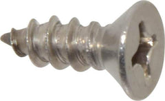 Value Collection - #14 Flat Head Phillips Sheet Metal Screw - Stainless Steel, 3/4" OAL, Grade 18-8 - USA Tool & Supply
