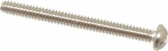 Value Collection - #4-40 UNC, 1-1/4" Length Under Head Slotted Drive Machine Screw - Round Head, Grade 18-8 Stainless Steel, Uncoated, Without Washer - USA Tool & Supply