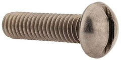 Value Collection - 5/16-18 UNC, 1-1/4" Length Under Head Slotted Drive Machine Screw - Round Head, Grade 18-8 Stainless Steel, Uncoated, Without Washer - USA Tool & Supply