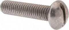 Value Collection - 5/16-18 UNC, 1-1/2" Length Under Head Slotted Drive Machine Screw - Round Head, Grade 18-8 Stainless Steel, Uncoated, Without Washer - USA Tool & Supply