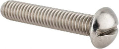 Value Collection - 5/16-18 UNC, 1-3/4" Length Under Head Slotted Drive Machine Screw - Round Head, Grade 18-8 Stainless Steel, Uncoated, Without Washer - USA Tool & Supply