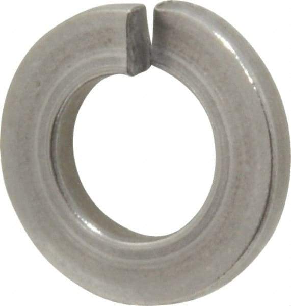 Value Collection - 1/4", 0.062" Thick Split Lock Washer - 18-8 Stainless Steel, 0.252" Min ID, 0.26" Max ID, 0.25" Min OD, 0.487" Max OD - USA Tool & Supply