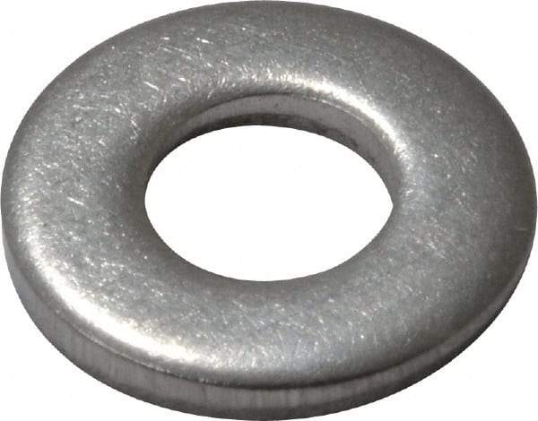 Value Collection - #10 Screw, Grade 18-8 Stainless Steel Standard Flat Washer - 7/32" ID x 1/2" OD, 0.049" Thick - USA Tool & Supply