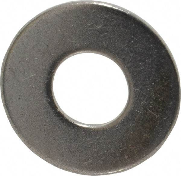 Value Collection - 7/16" Screw, Grade 18-8 Stainless Steel Standard Flat Washer - 1/2" ID x 1-1/4" OD, 0.083" Thick - USA Tool & Supply