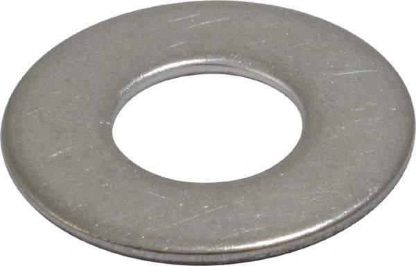 Value Collection - 1/2" Screw, Grade 18-8 Stainless Steel Standard Flat Washer - 17/32" ID x 1-1/16" OD, 0.095" Thick - USA Tool & Supply
