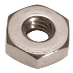 Value Collection - 2 - 4-1/2 UNC Stainless Steel Right Hand Hex Nut - 3" Across Flats, 1-23/32" High, Uncoated - USA Tool & Supply