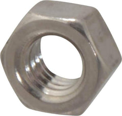 Value Collection - 5/16-18 UNC Stainless Steel Right Hand Hex Nut - 1/2" Across Flats, 17/64" High, Uncoated - USA Tool & Supply