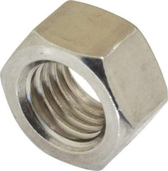 Value Collection - 3/4-10 UNC Stainless Steel Right Hand Hex Nut - 1-1/8" Across Flats, 41/64" High, Uncoated - USA Tool & Supply