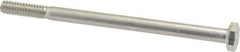 Value Collection - 1/4-20 UNC, 4" Length Under Head Hex Head Cap Screw - Grade 18-8 Stainless Steel, 7/16" Hex - USA Tool & Supply