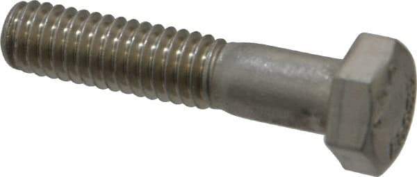 Value Collection - 5/16-18 UNC, 1-1/2" Length Under Head Hex Head Cap Screw - Grade 18-8 Stainless Steel, 1/2" Hex - USA Tool & Supply