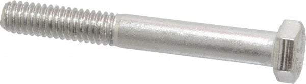 Value Collection - 5/16-18 UNC, 2-1/2" Length Under Head Hex Head Cap Screw - Grade 18-8 Stainless Steel, 1/2" Hex - USA Tool & Supply