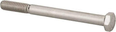 Value Collection - 5/16-18 UNC, 3-1/2" Length Under Head Hex Head Cap Screw - Grade 18-8 Stainless Steel, 1/2" Hex - USA Tool & Supply
