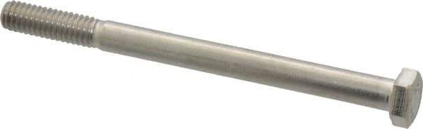 Value Collection - 5/16-18 UNC, 4" Length Under Head Hex Head Cap Screw - Grade 18-8 Stainless Steel, 1/2" Hex - USA Tool & Supply