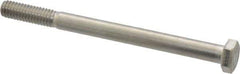 Value Collection - 5/16-18 UNC, 4" Length Under Head Hex Head Cap Screw - Grade 18-8 Stainless Steel, 1/2" Hex - USA Tool & Supply