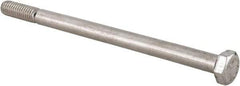 Value Collection - 5/16-18 UNC, 5" Length Under Head Hex Head Cap Screw - Grade 18-8 Stainless Steel, 1/2" Hex - USA Tool & Supply