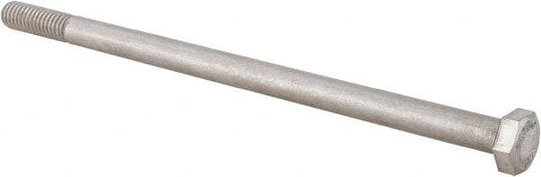 Value Collection - 5/16-18 UNC, 6" Length Under Head Hex Head Cap Screw - Grade 18-8 Stainless Steel, 1/2" Hex - USA Tool & Supply