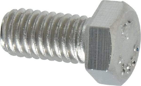 Value Collection - 3/8-16 UNC, 3/4" Length Under Head Hex Head Cap Screw - Grade 18-8 Stainless Steel, 9/16" Hex - USA Tool & Supply