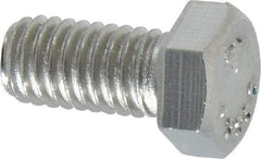 Value Collection - 3/8-16 UNC, 3/4" Length Under Head Hex Head Cap Screw - Grade 18-8 Stainless Steel, 9/16" Hex - USA Tool & Supply