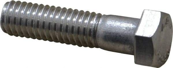 Value Collection - 3/8-16 UNC, 1-1/2" Length Under Head Hex Head Cap Screw - Grade 18-8 Stainless Steel, 9/16" Hex - USA Tool & Supply