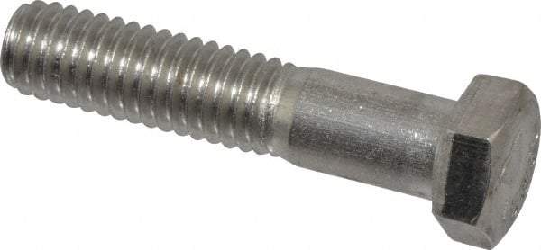 Value Collection - 3/8-16 UNC, 1-3/4" Length Under Head Hex Head Cap Screw - Grade 18-8 Stainless Steel, 9/16" Hex - USA Tool & Supply