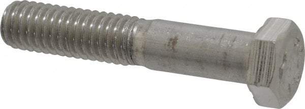 Value Collection - 3/8-16 UNC, 2" Length Under Head Hex Head Cap Screw - Grade 18-8 Stainless Steel, 9/16" Hex - USA Tool & Supply