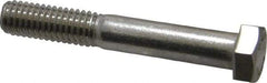Value Collection - 3/8-16 UNC, 2-1/2" Length Under Head Hex Head Cap Screw - Grade 18-8 Stainless Steel, 9/16" Hex - USA Tool & Supply