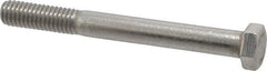 Value Collection - 3/8-16 UNC, 3-1/2" Length Under Head Hex Head Cap Screw - Grade 18-8 Stainless Steel, 9/16" Hex - USA Tool & Supply