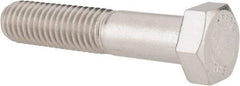 Value Collection - 1/2-13 UNC, 2-1/2" Length Under Head Hex Head Cap Screw - Grade 18-8 Stainless Steel, 3/4" Hex - USA Tool & Supply