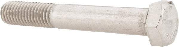Value Collection - 1/2-13 UNC, 3-1/2" Length Under Head Hex Head Cap Screw - Grade 18-8 Stainless Steel, 3/4" Hex - USA Tool & Supply