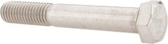 Value Collection - 1/2-13 UNC, 3-1/2" Length Under Head Hex Head Cap Screw - Grade 18-8 Stainless Steel, 3/4" Hex - USA Tool & Supply
