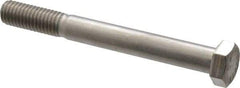 Value Collection - 1/2-13 UNC, 4-1/2" Length Under Head Hex Head Cap Screw - Grade 18-8 Stainless Steel, 3/4" Hex - USA Tool & Supply