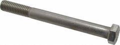 Value Collection - 1/2-13 UNC, 5" Length Under Head Hex Head Cap Screw - Grade 18-8 Stainless Steel, 3/4" Hex - USA Tool & Supply