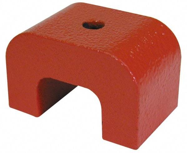 Eclipse - 1/4" Hole Diam, 2-7/16" Overall Width, 15/16" Deep, 2" High, Alnico Power Magnets - 1,022°Fahrenheit Max Operating Temp - USA Tool & Supply