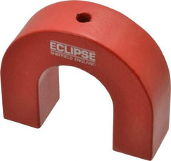 Eclipse - 1/4" Hole Diam, 3" Overall Width, 15/16" Deep, 2-1/2" High, Alnico Power Magnets - 1,022°Fahrenheit Max Operating Temp - USA Tool & Supply