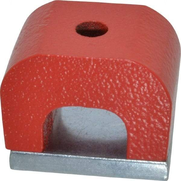 Eclipse - 3/16" Hole Diam, 1-1/8" Overall Width, 3/4" Deep, 3/4" High, Alnico Power Magnets - 1,022°Fahrenheit Max Operating Temp - USA Tool & Supply