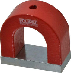 Eclipse - 3/16" Hole Diam, 2-3/16" Overall Width, 15/16" Deep, 1-13/16" High, Alnico Power Magnets - 1,022°Fahrenheit Max Operating Temp - USA Tool & Supply