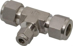 Ham-Let - 1/2 x 1/2 x 1/4" OD, Grade 316Stainless Steel Union Tee - Comp x Comp x Comp Ends - USA Tool & Supply