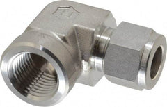 Ham-Let - 1/2" OD, Grade 316Stainless Steel Female Elbow - Comp x FNPT Ends - USA Tool & Supply