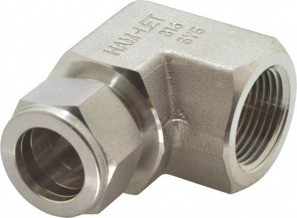 Ham-Let - 3/4" OD, Grade 316Stainless Steel Female Elbow - Comp x FNPT Ends - USA Tool & Supply