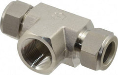 Ham-Let - 3/4" OD, Grade 316Stainless Steel Female Branch Tee - Comp x Comp x FNPT Ends - USA Tool & Supply