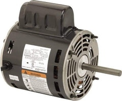 US Motors - 1/3 hp, ODP Enclosure, Auto Thermal Protection, 1,100 RPM, 115 Volt, 60 Hz, Industrial Electric AC/DC Motor - Size 48 Frame, Stud Mount, 1 Speed, Ball Bearings, 4.4 Full Load Amps, B Class Insulation, CW Lead End - USA Tool & Supply